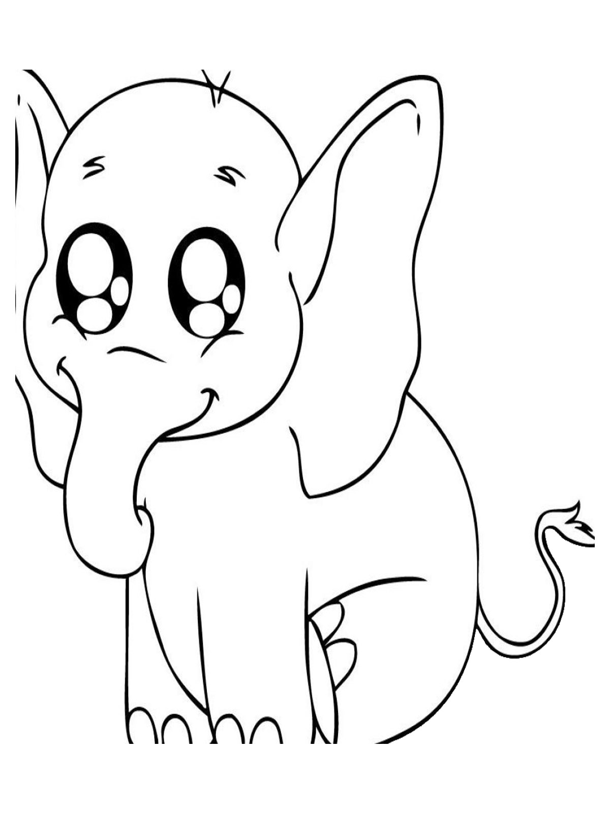 Elephant For Coloring 31