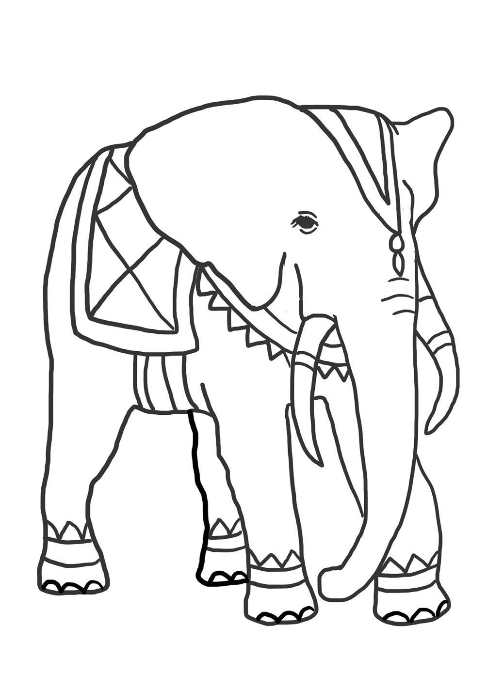 Elephant For Coloring 32