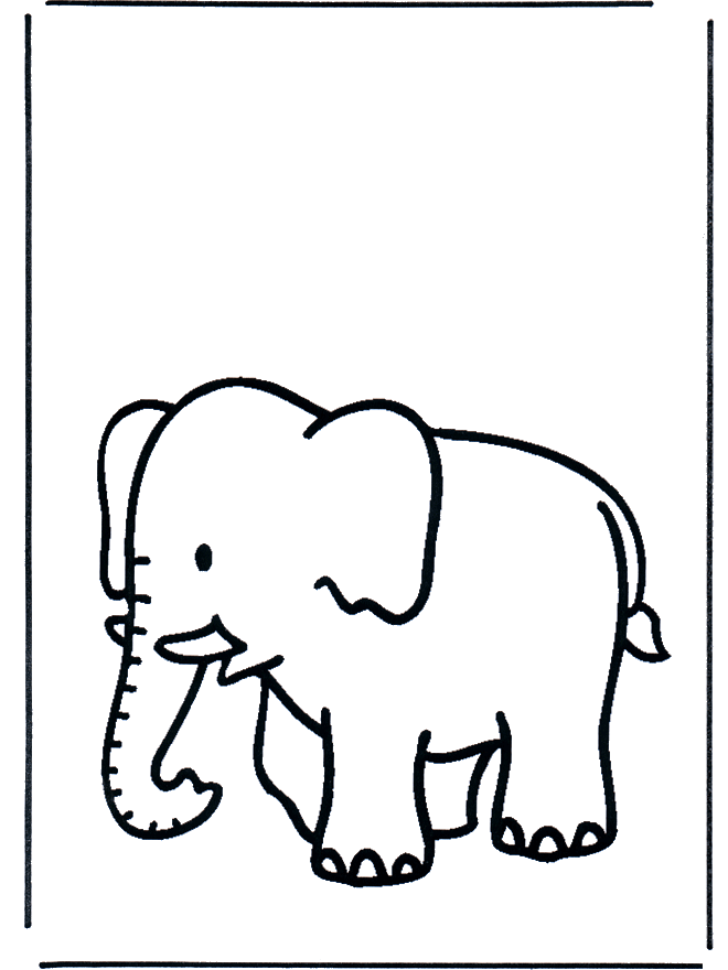 Elephant For Coloring 34