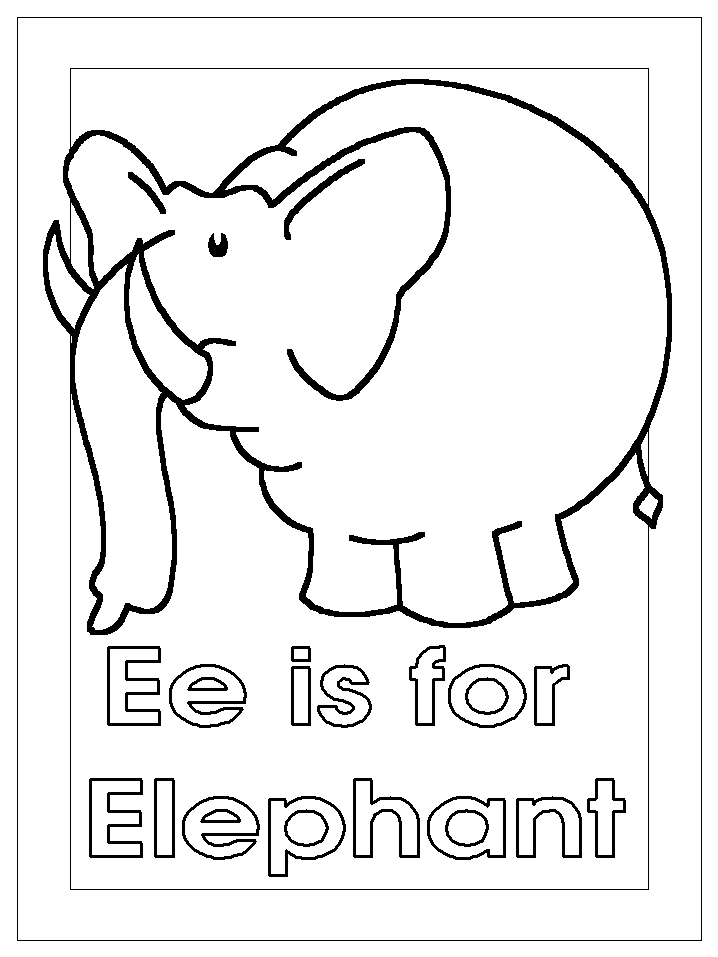 Elephant For Coloring 35