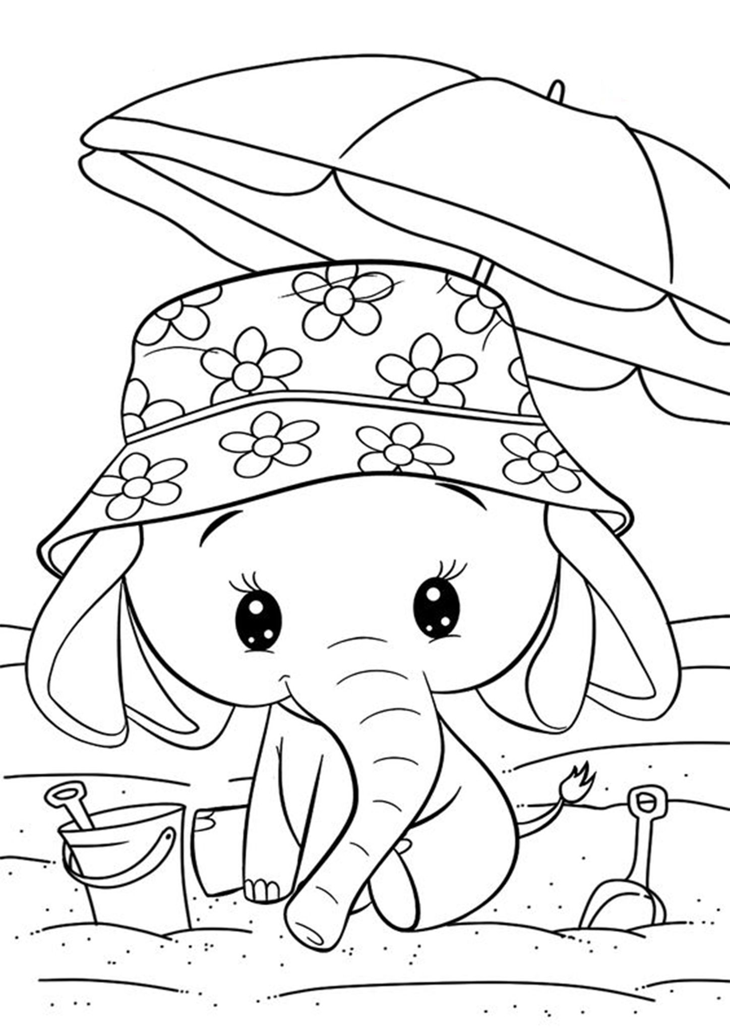 Elephant For Coloring 36