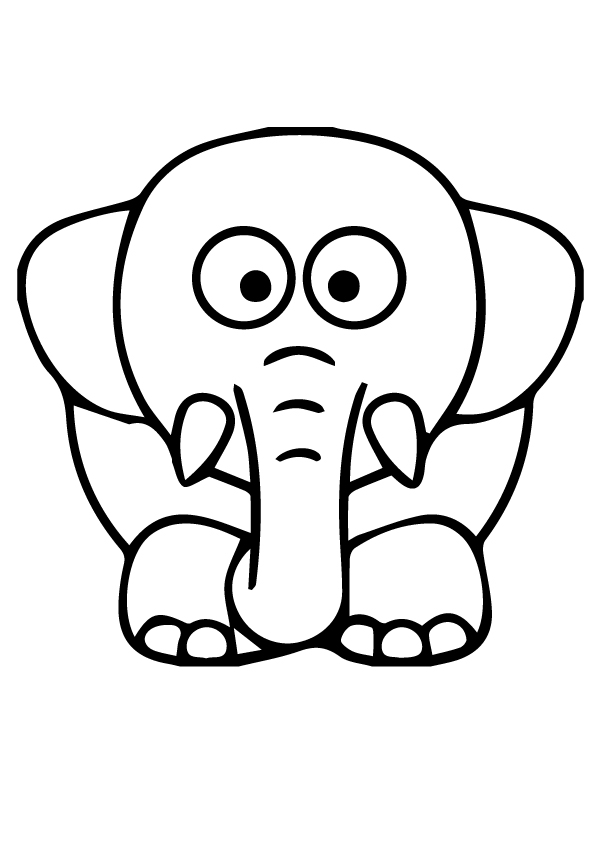 Elephant For Coloring 39