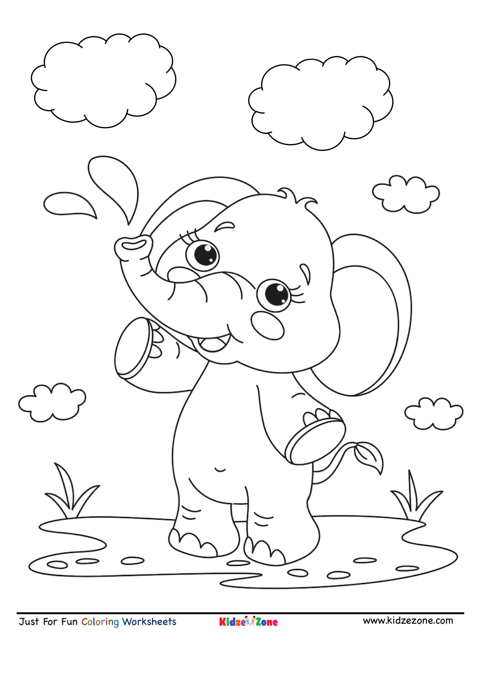 Elephant For Coloring 40