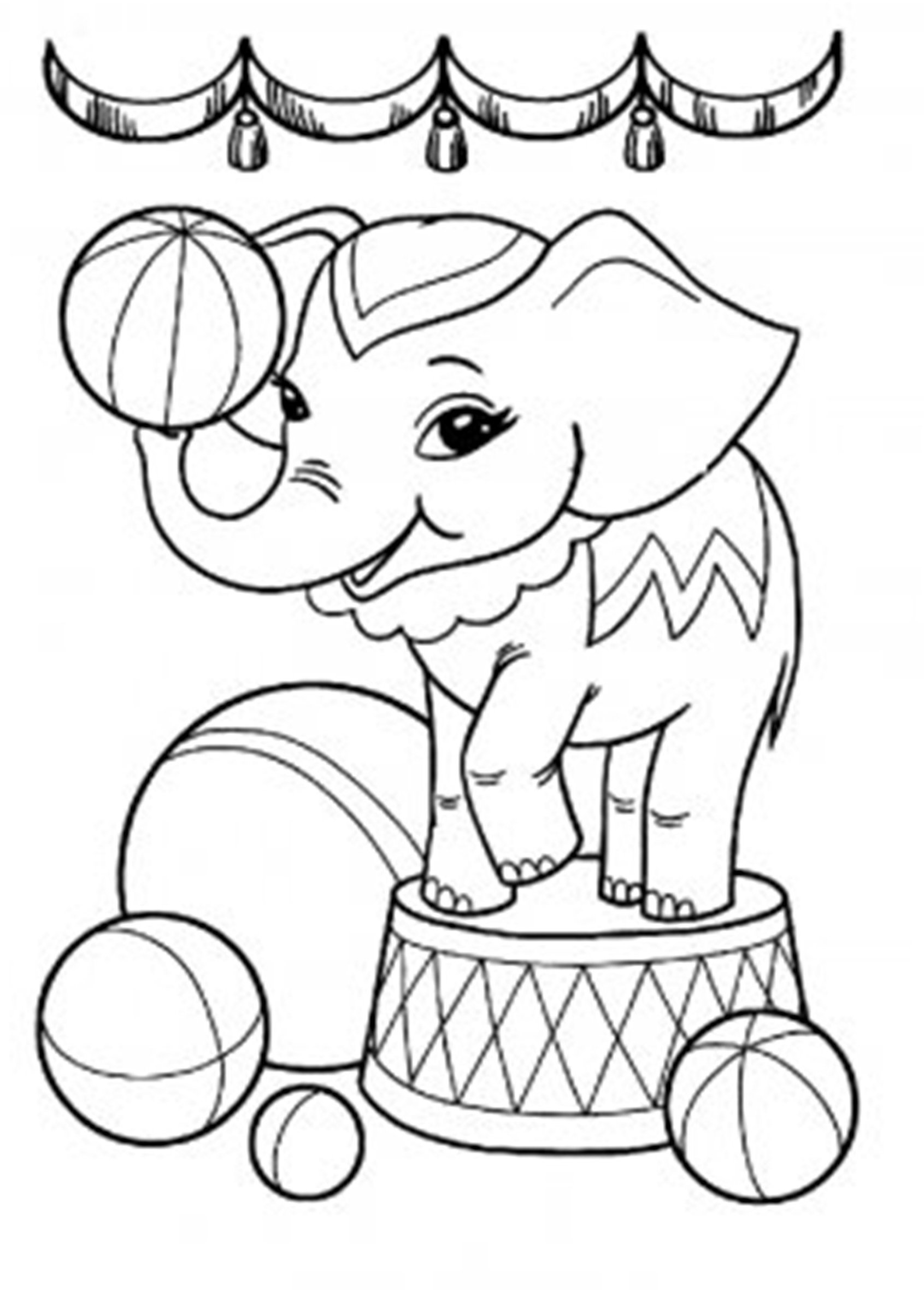 Elephant For Coloring 43