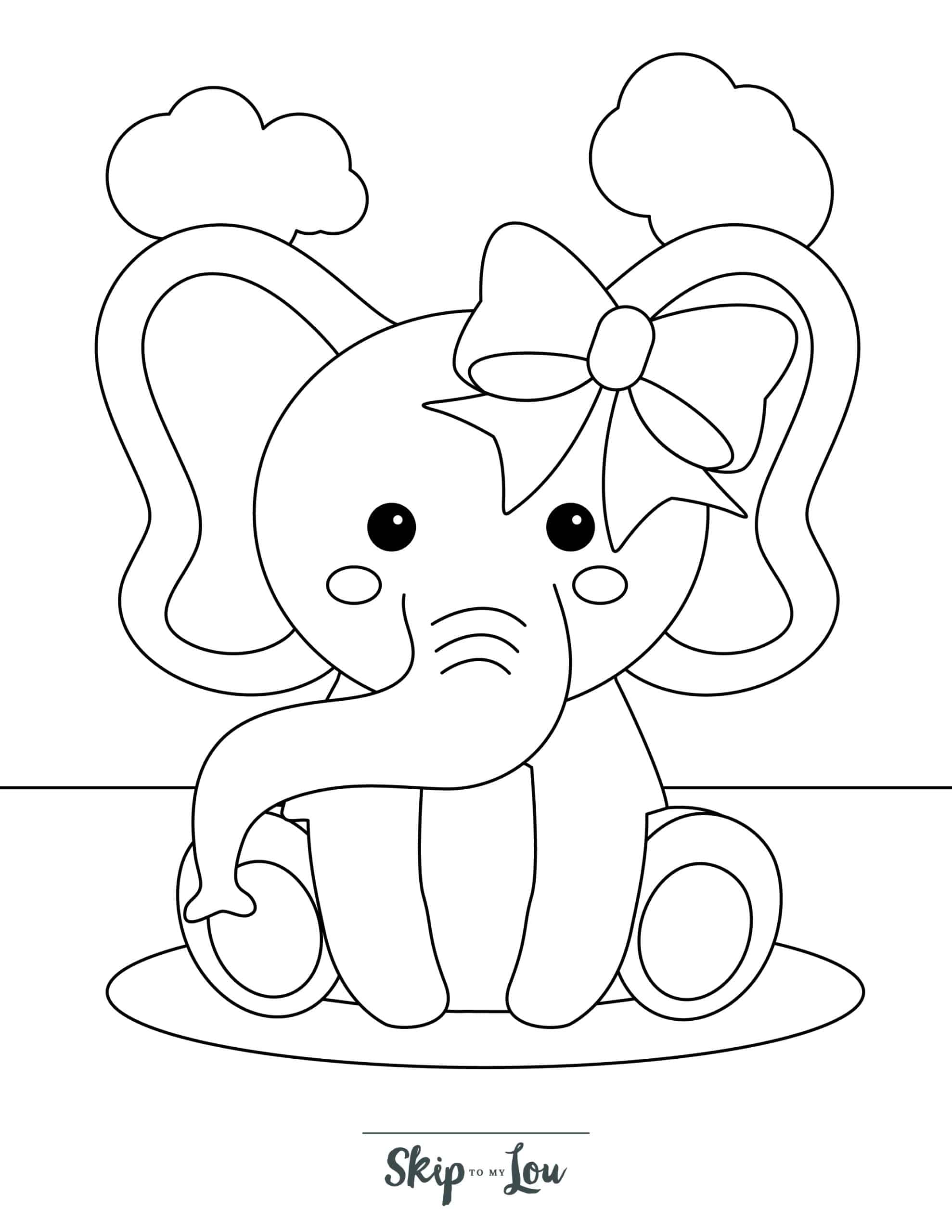 Elephant For Coloring 96