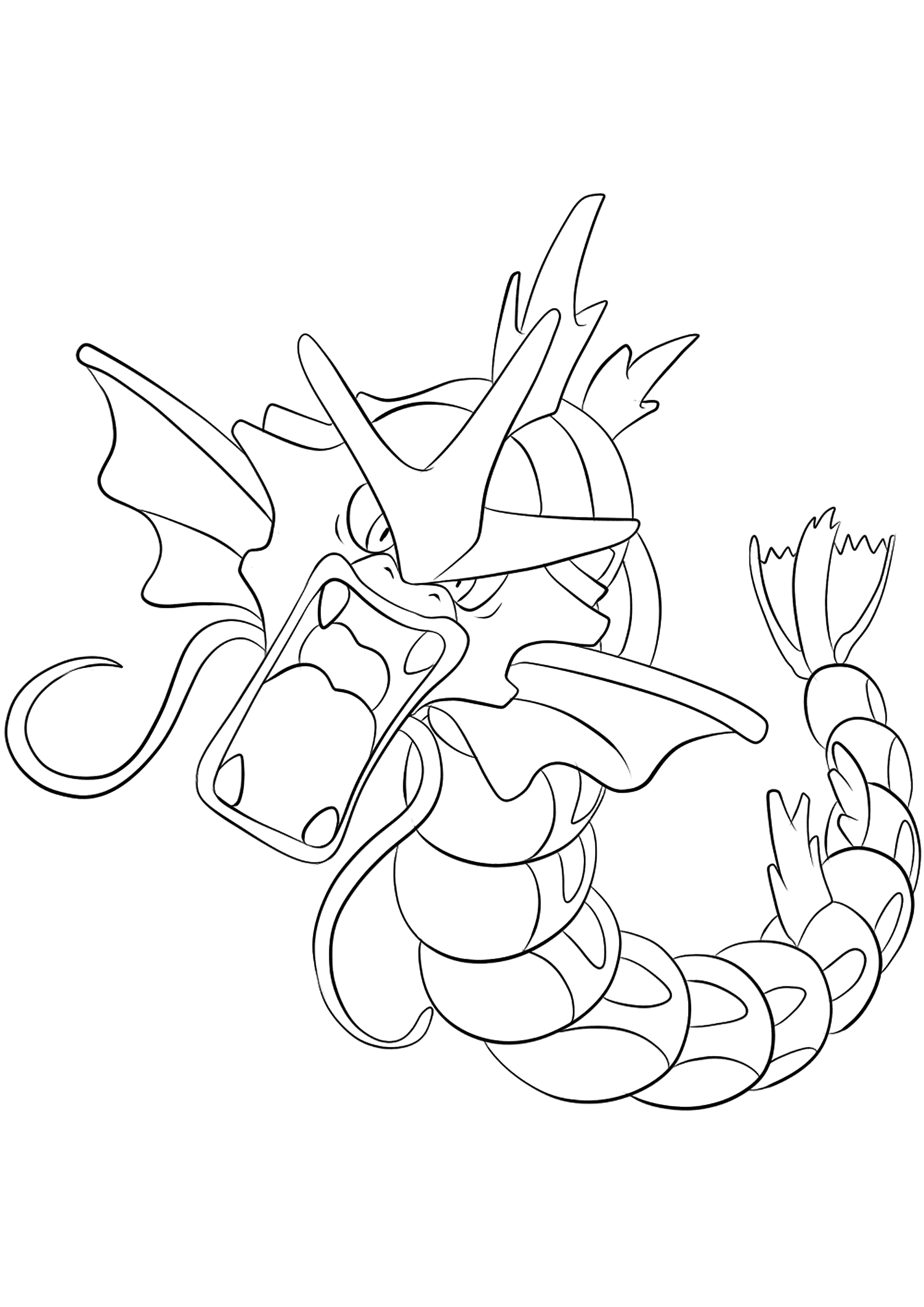 Gyarados Coloring Page 1