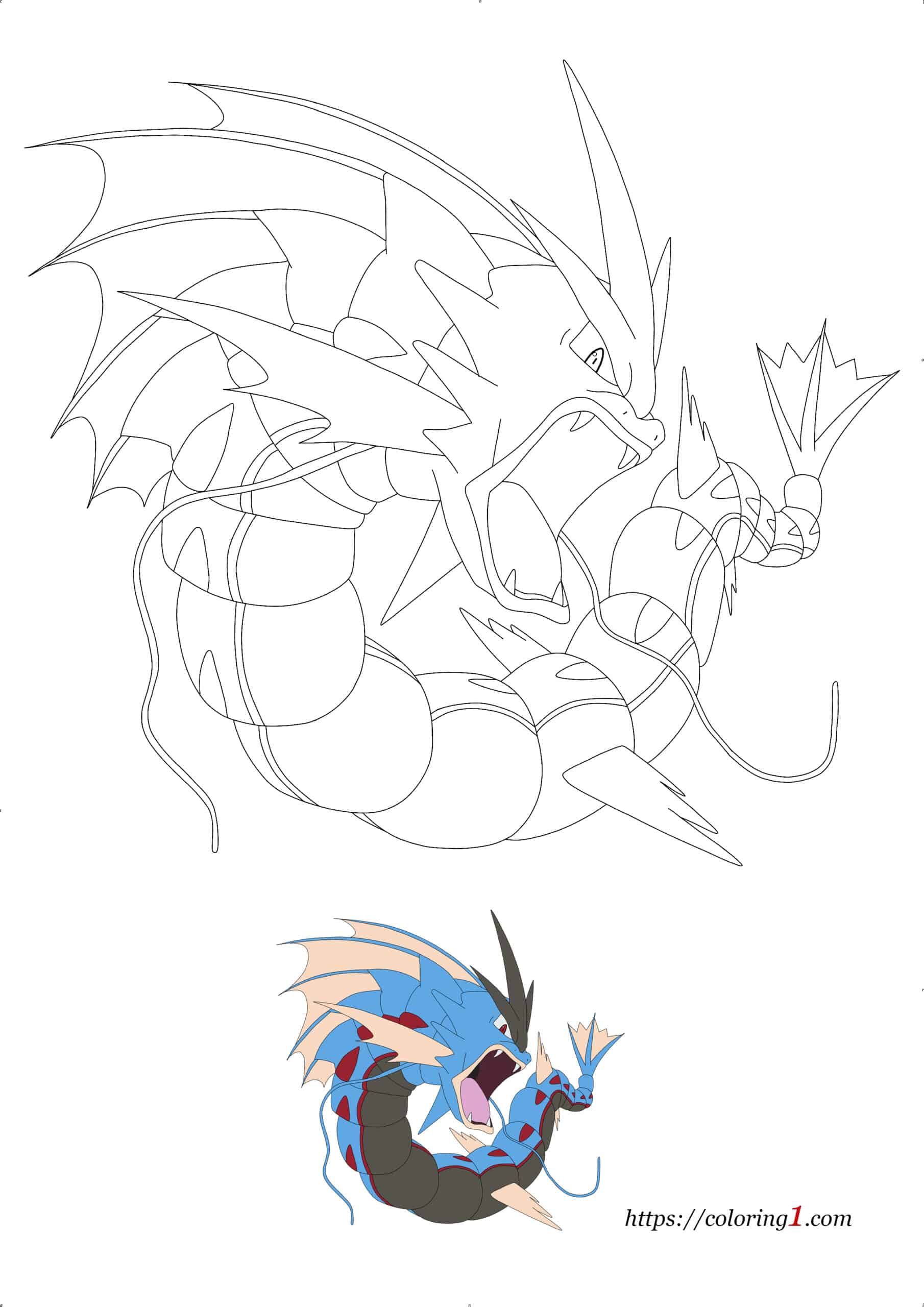 Gyarados Coloring Page 28