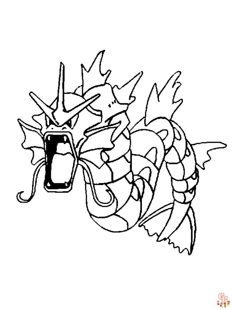 Gyarados Coloring Page 33