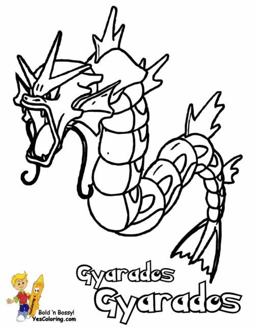 Gyarados Coloring Page 35