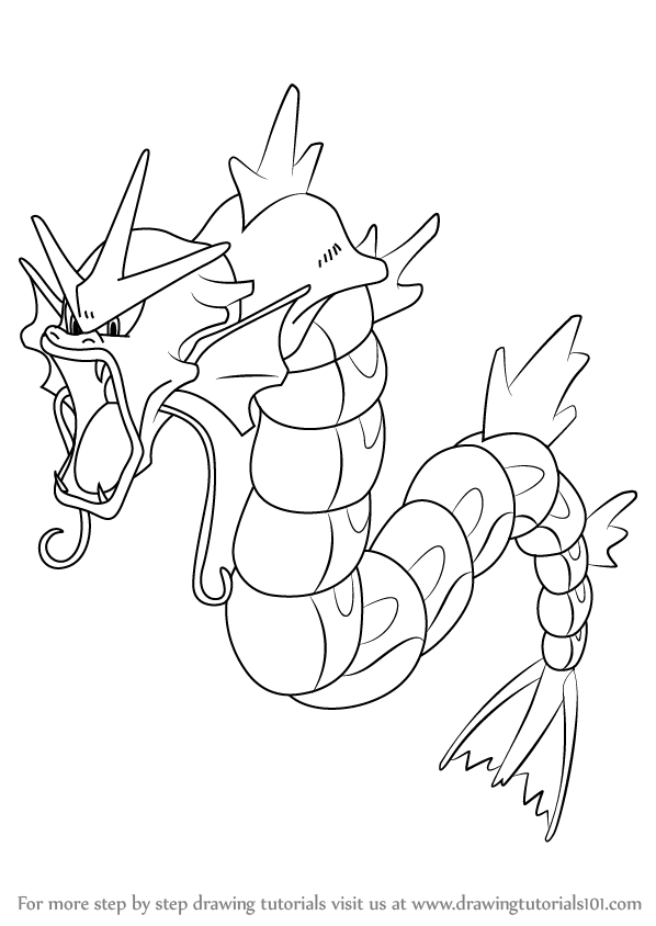 Gyarados Coloring Page 37