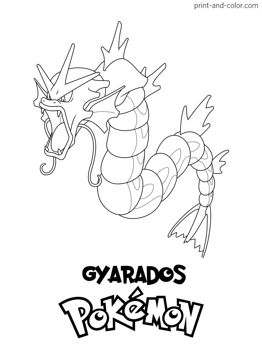 Gyarados Coloring Page 5