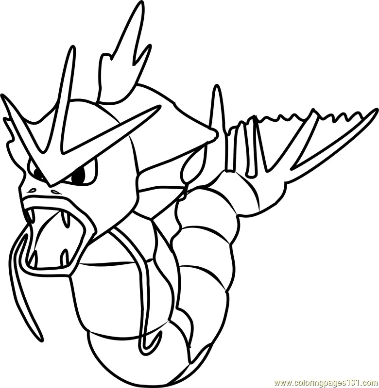 Gyarados Coloring Page 50