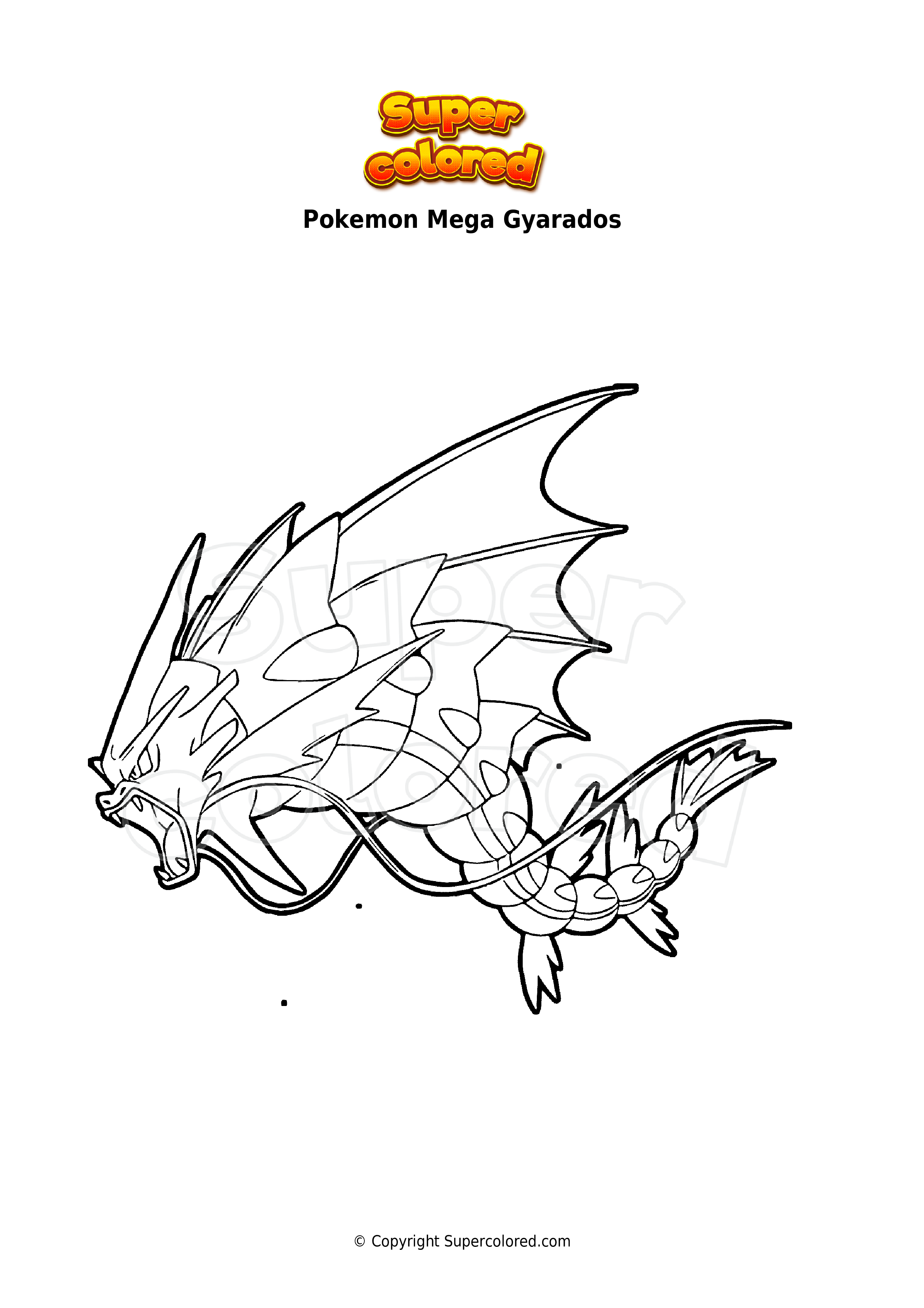 Gyarados Coloring Page 57