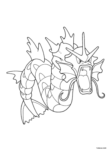 Gyarados Coloring Page 6