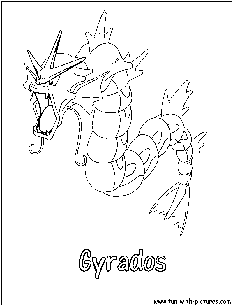 Gyarados Coloring Page 60