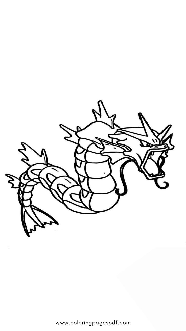 Gyarados Coloring Page 61