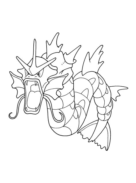 Gyarados Coloring Page 67