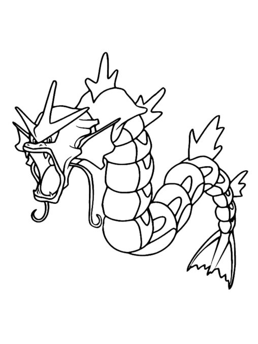 Gyarados Coloring Page 7