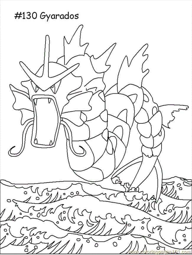 Gyarados Coloring Page 71