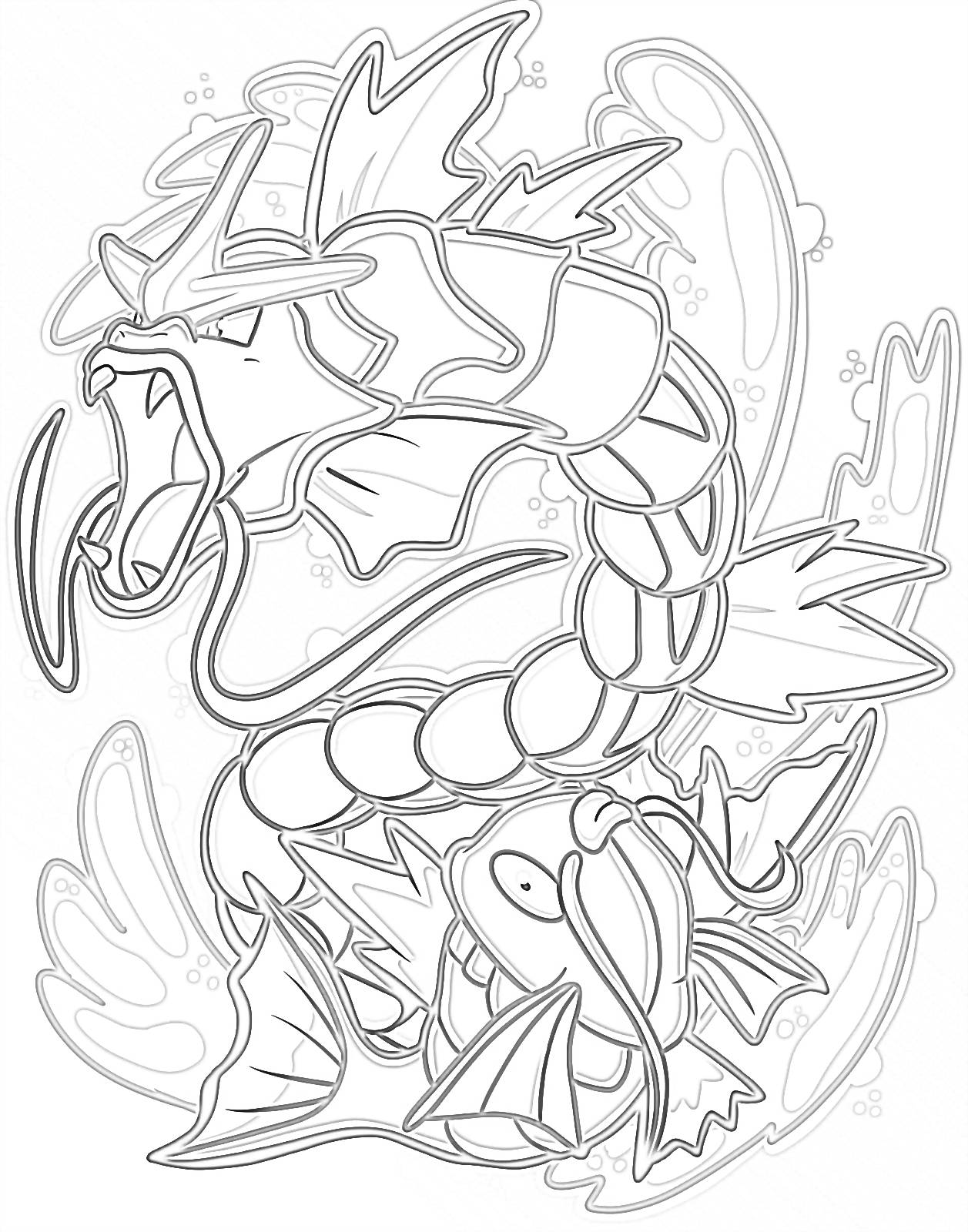 Gyarados Coloring Page 72