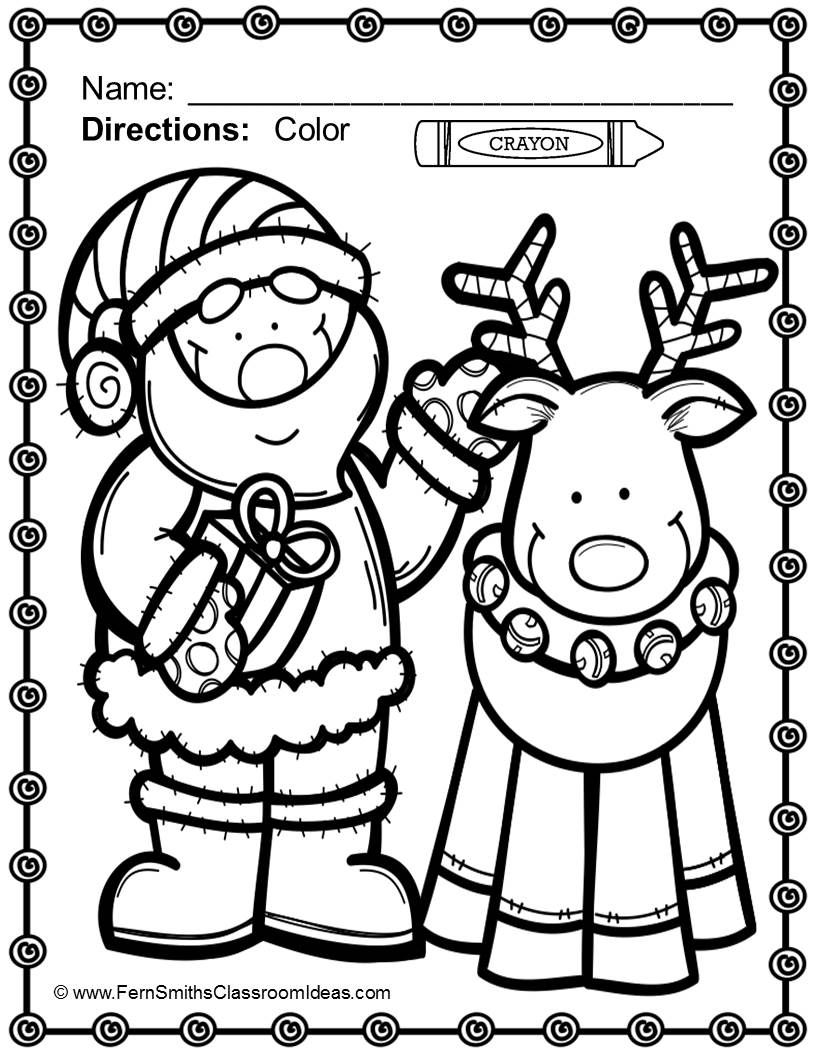 Printable Coloring Christmas Pages 68