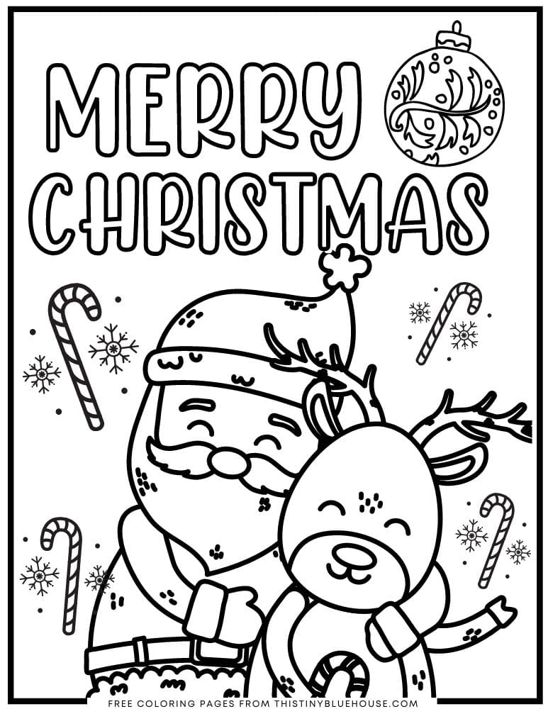 Printable Coloring Christmas Pages 75