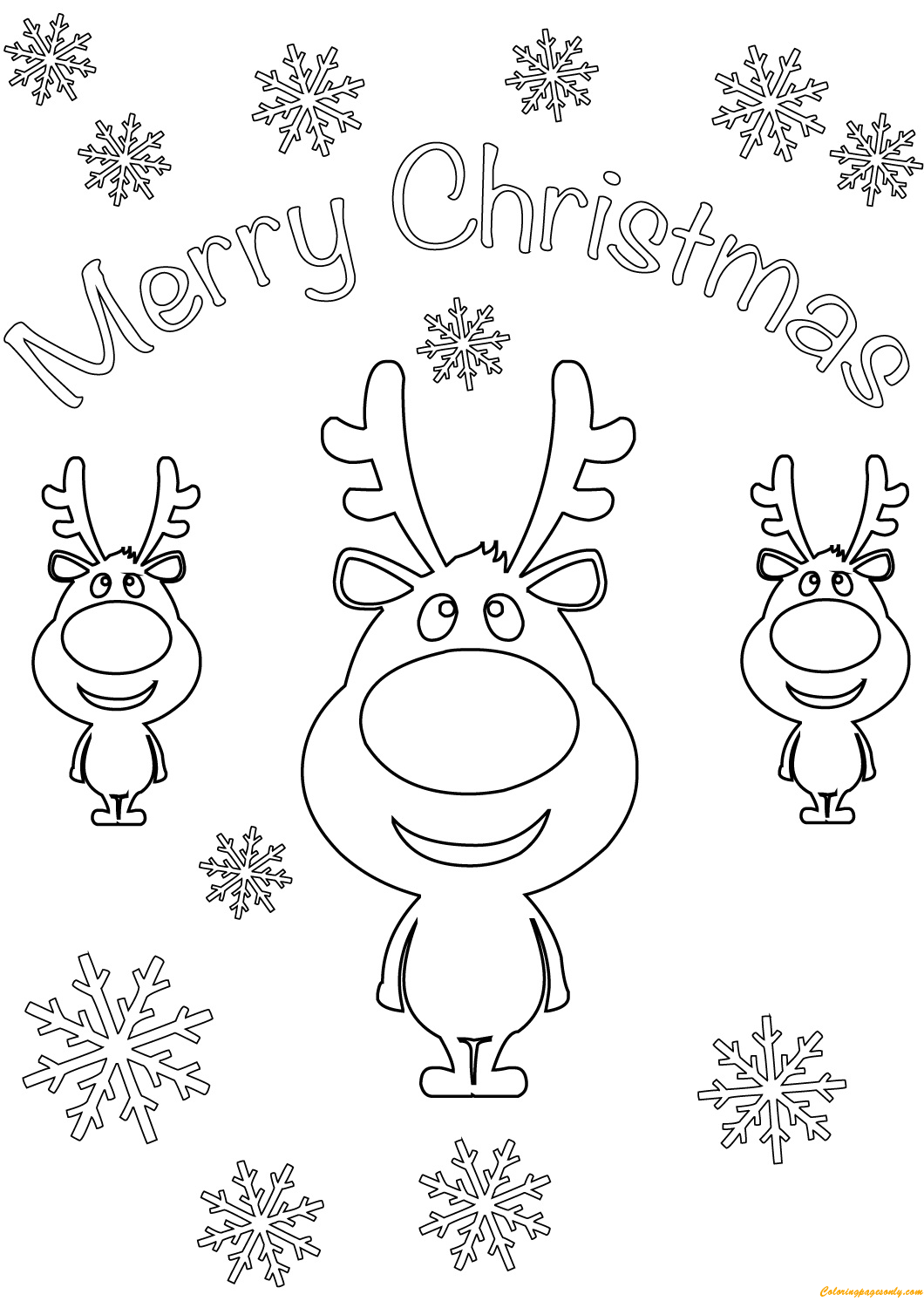 Printable Coloring Christmas Pages 77