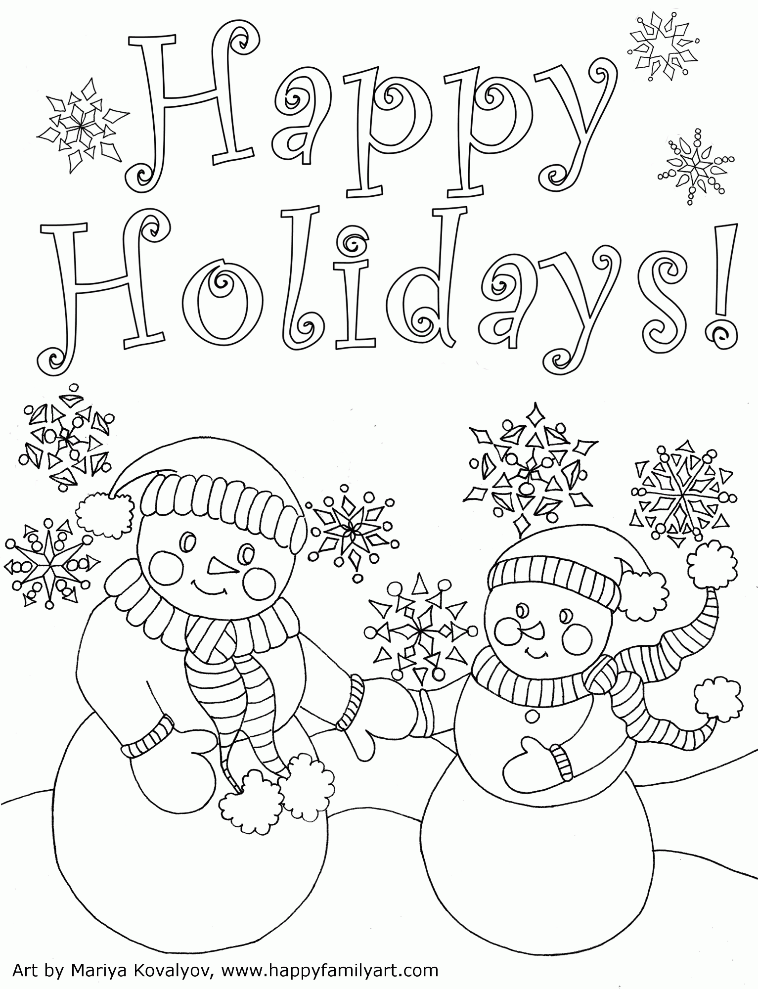 Printable Coloring Christmas Pages 99