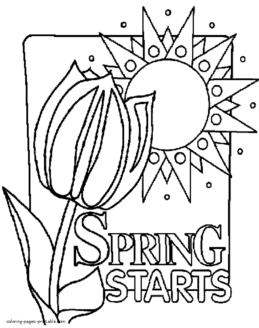 Springtime Coloring Pages 11