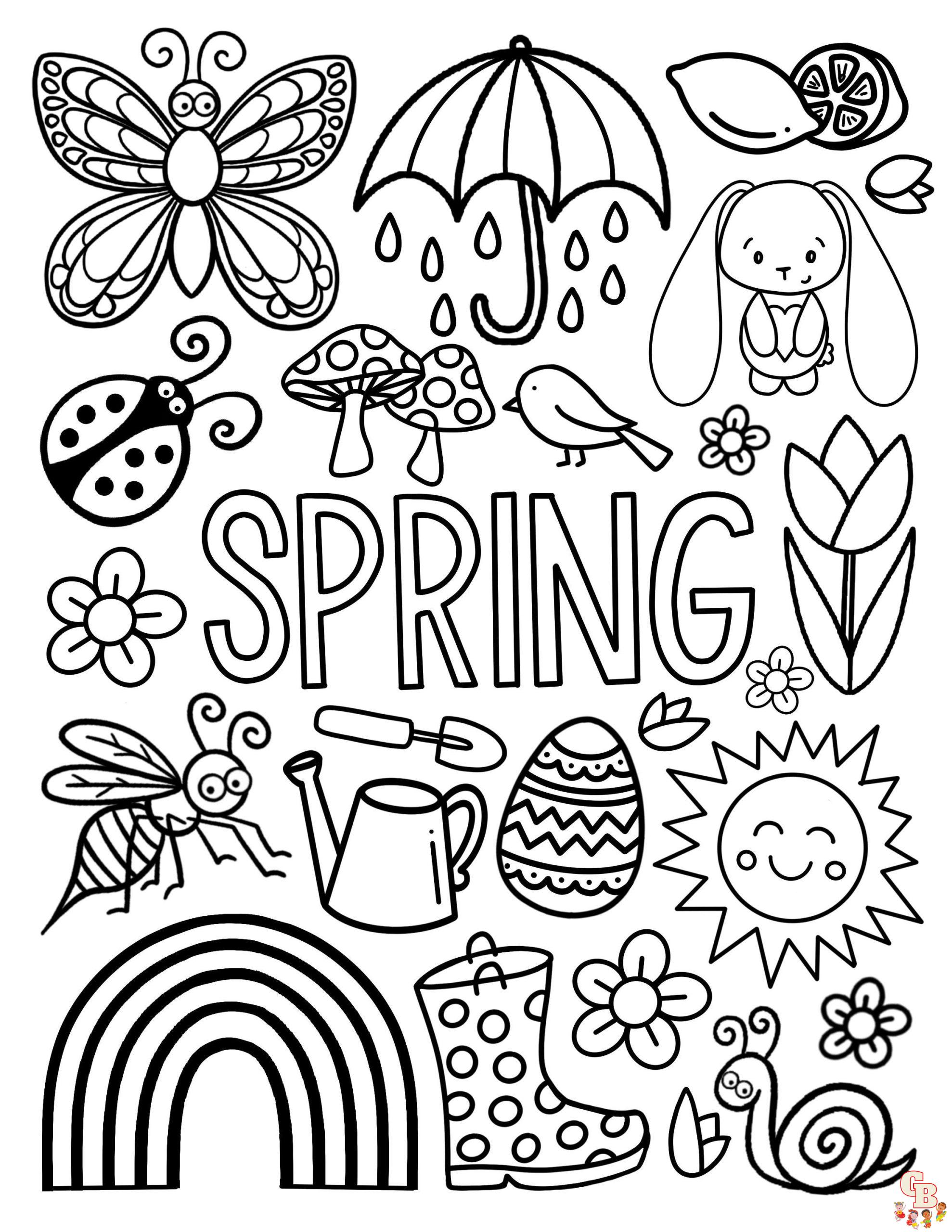 Springtime Coloring Pages 14