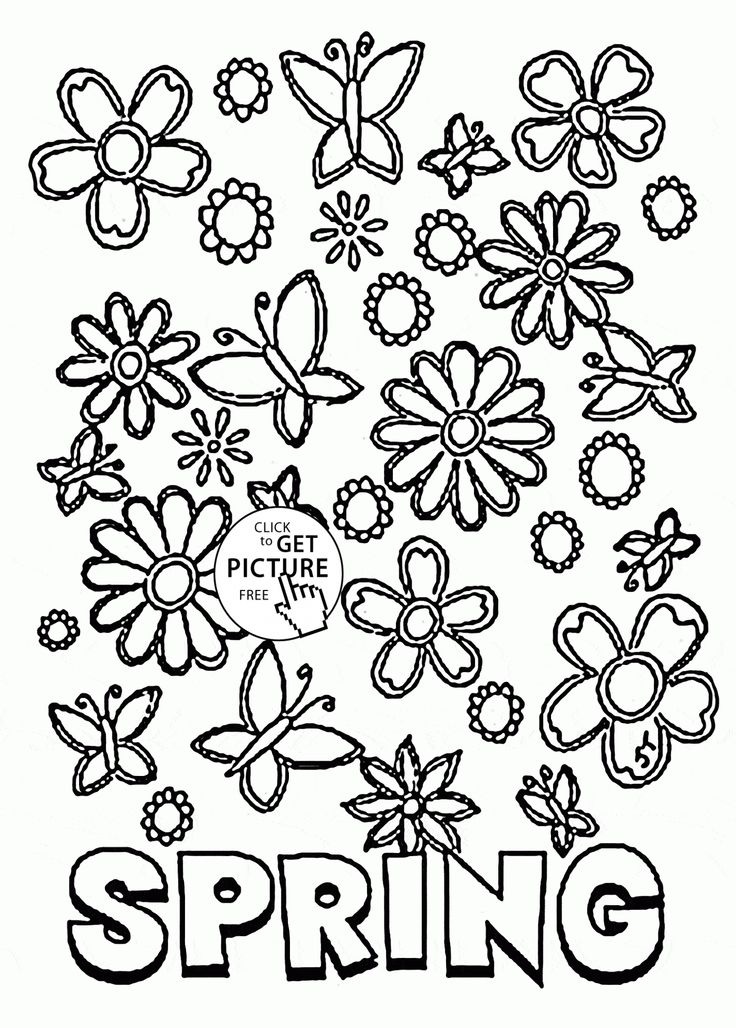 Springtime Coloring Pages 3