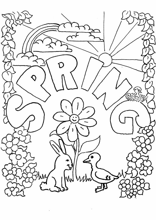 Springtime Coloring Pages 40