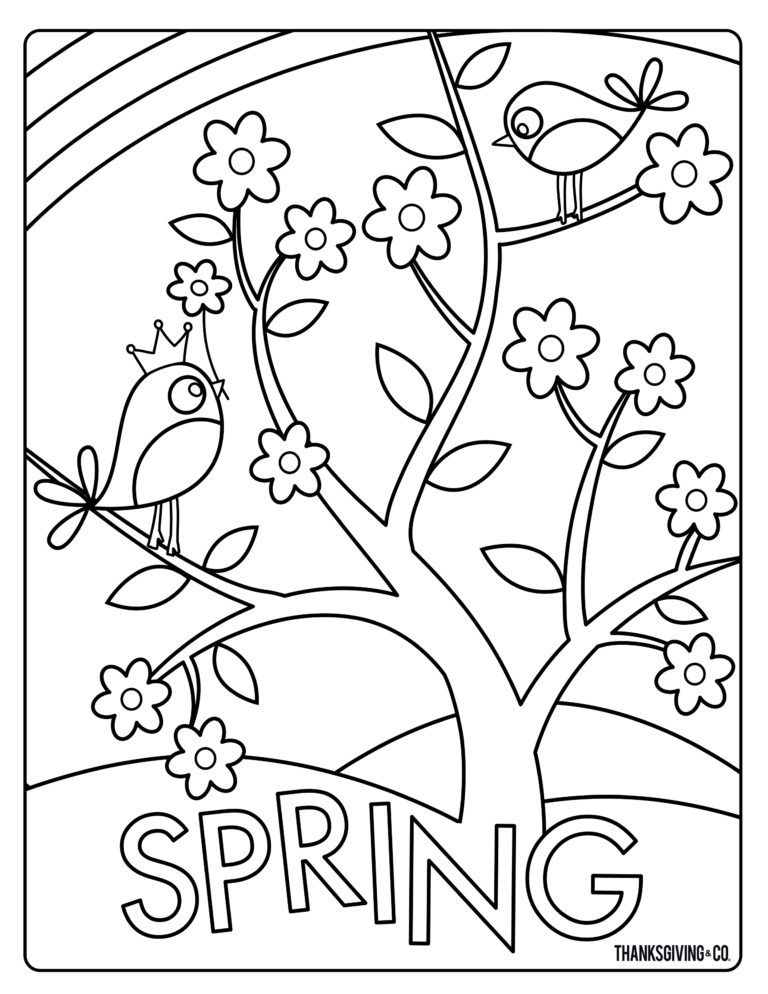 Springtime Coloring Pages 5