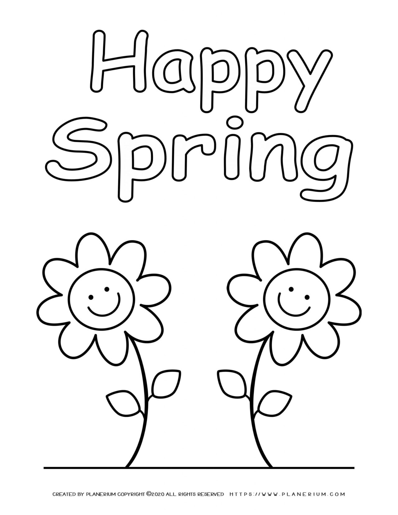 Springtime Coloring Pages 7