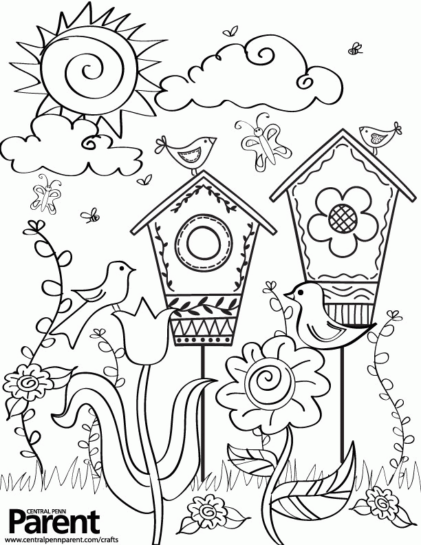 Springtime Coloring Pages 8