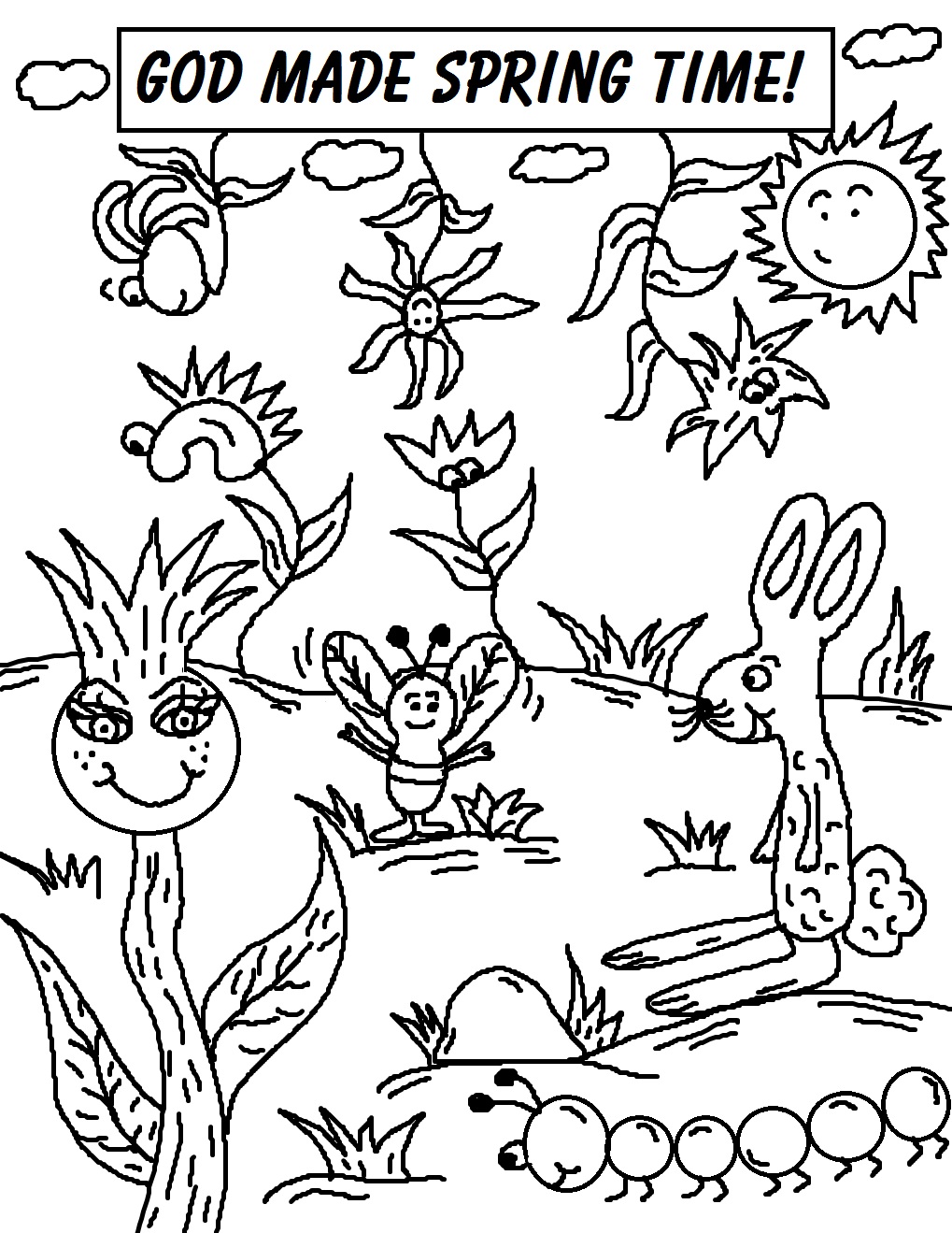 Springtime Coloring Pages 87