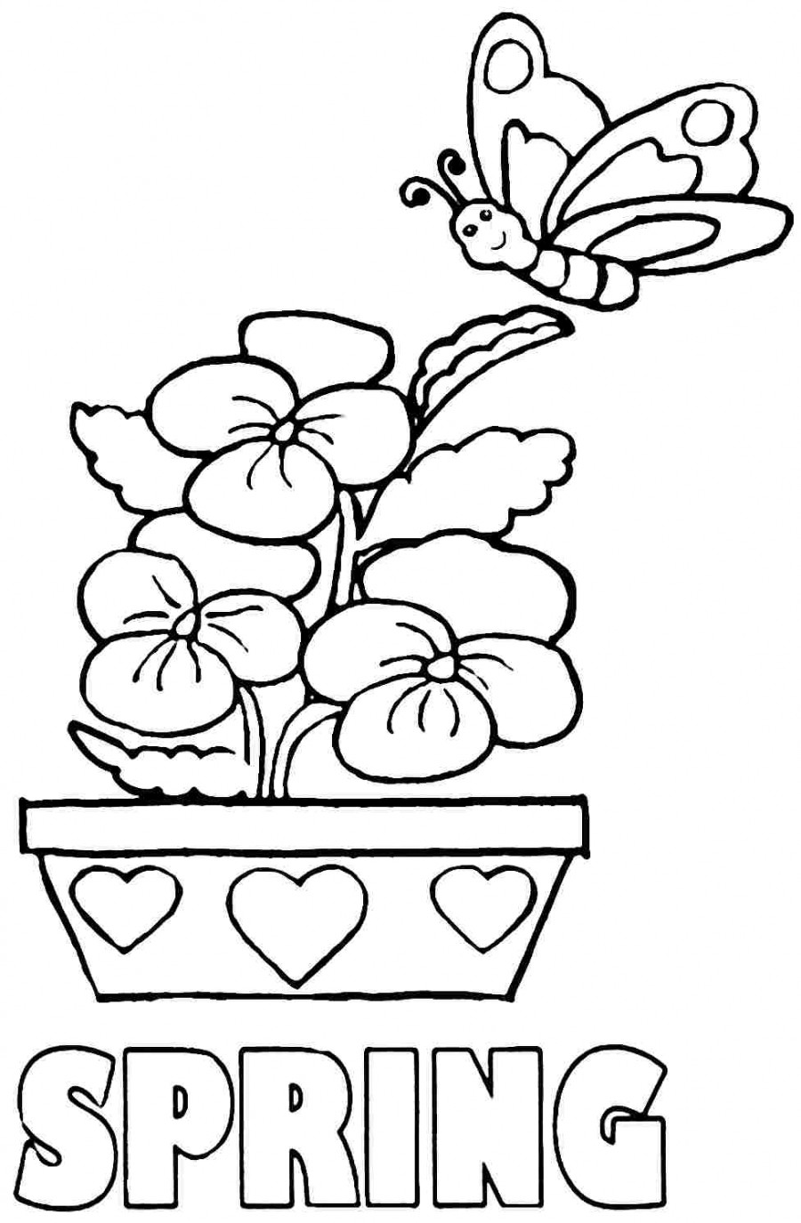 Springtime Coloring Pages 88