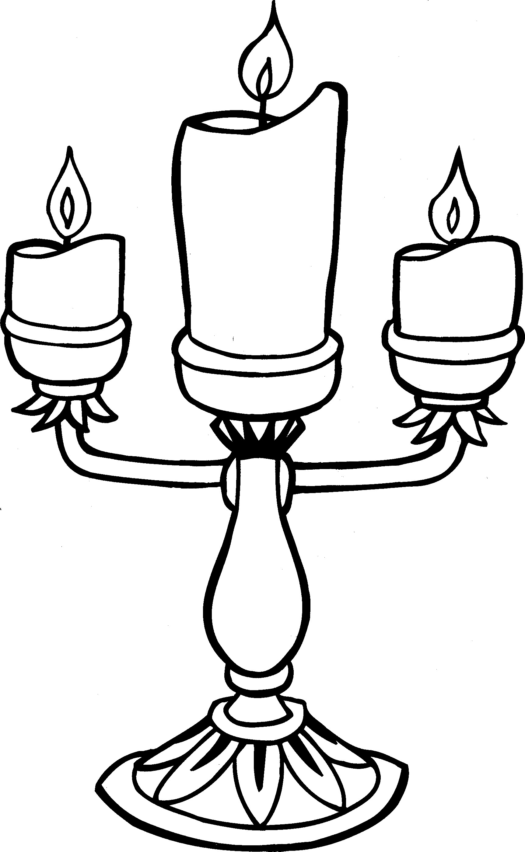 30 Candle Coloring Page 1