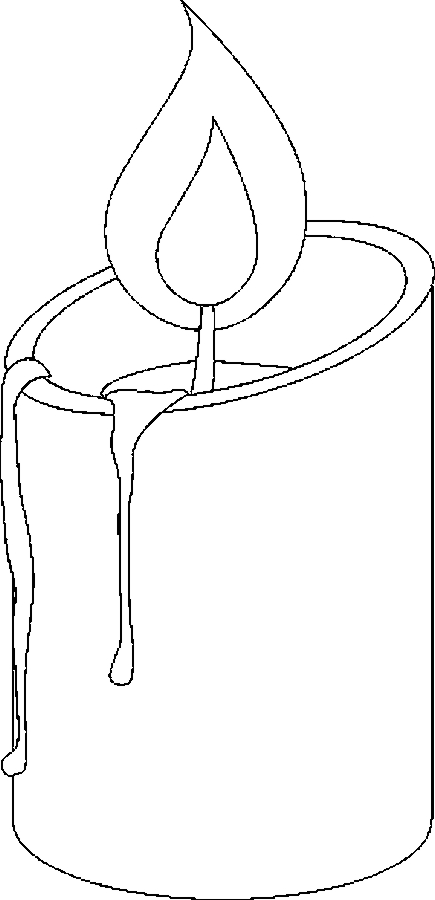 30 Candle Coloring Page 10