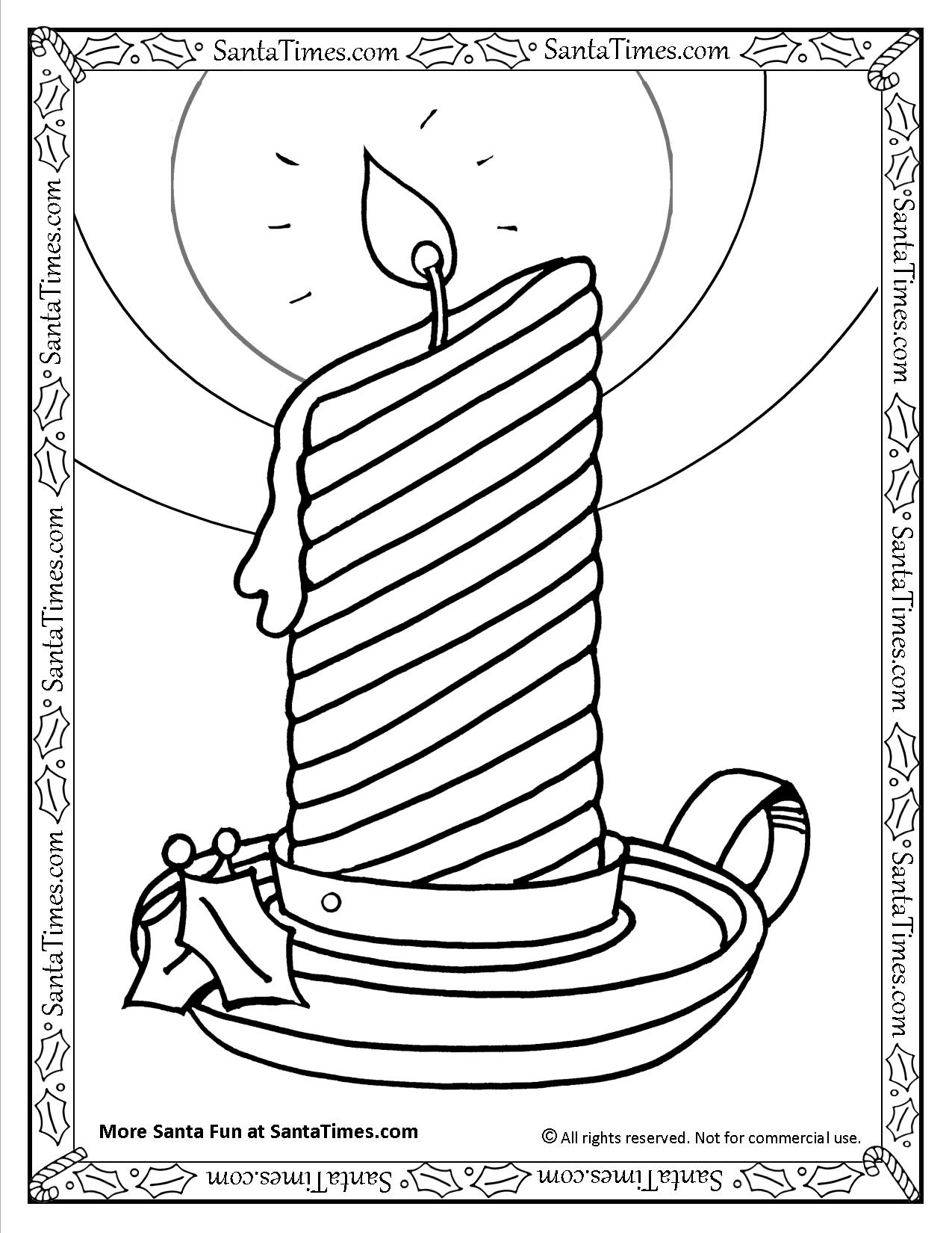 30 Candle Coloring Page 11