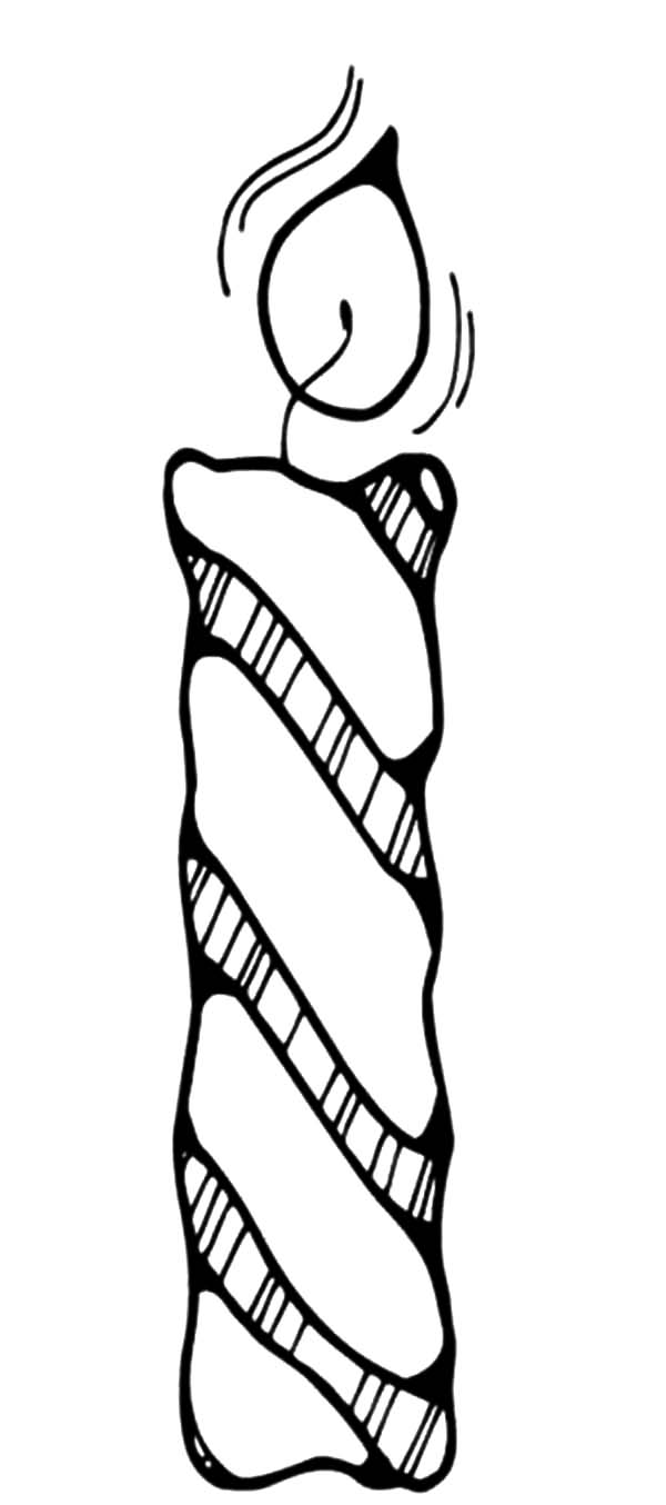 30 Candle Coloring Page 12