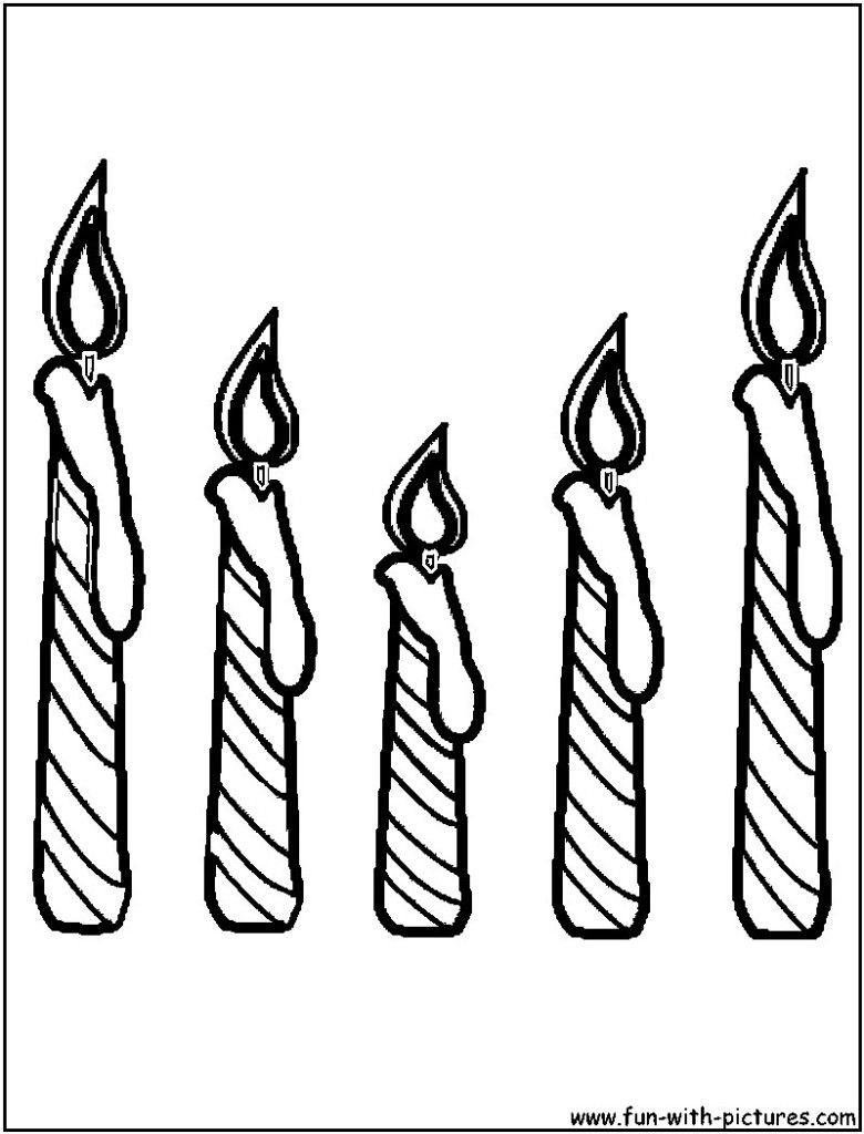 30 Candle Coloring Page 13