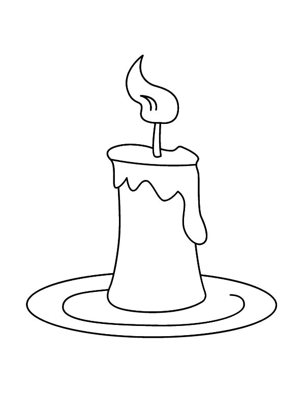 30 Candle Coloring Page 33