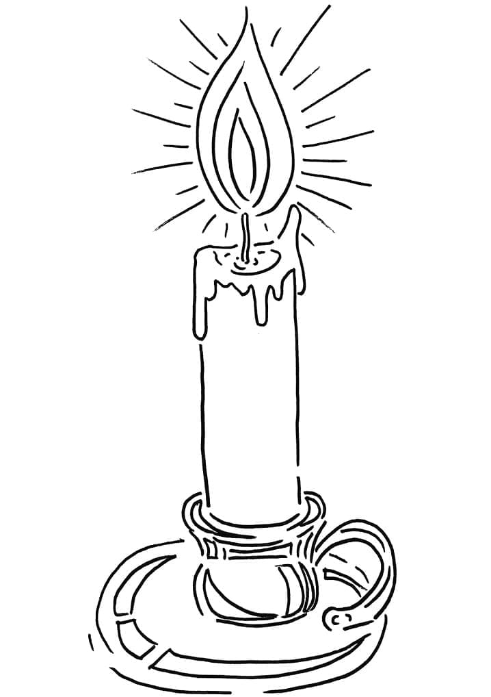 30 Candle Coloring Page 35