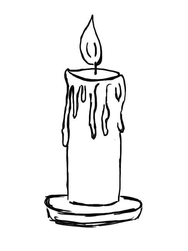 30 Candle Coloring Page 8