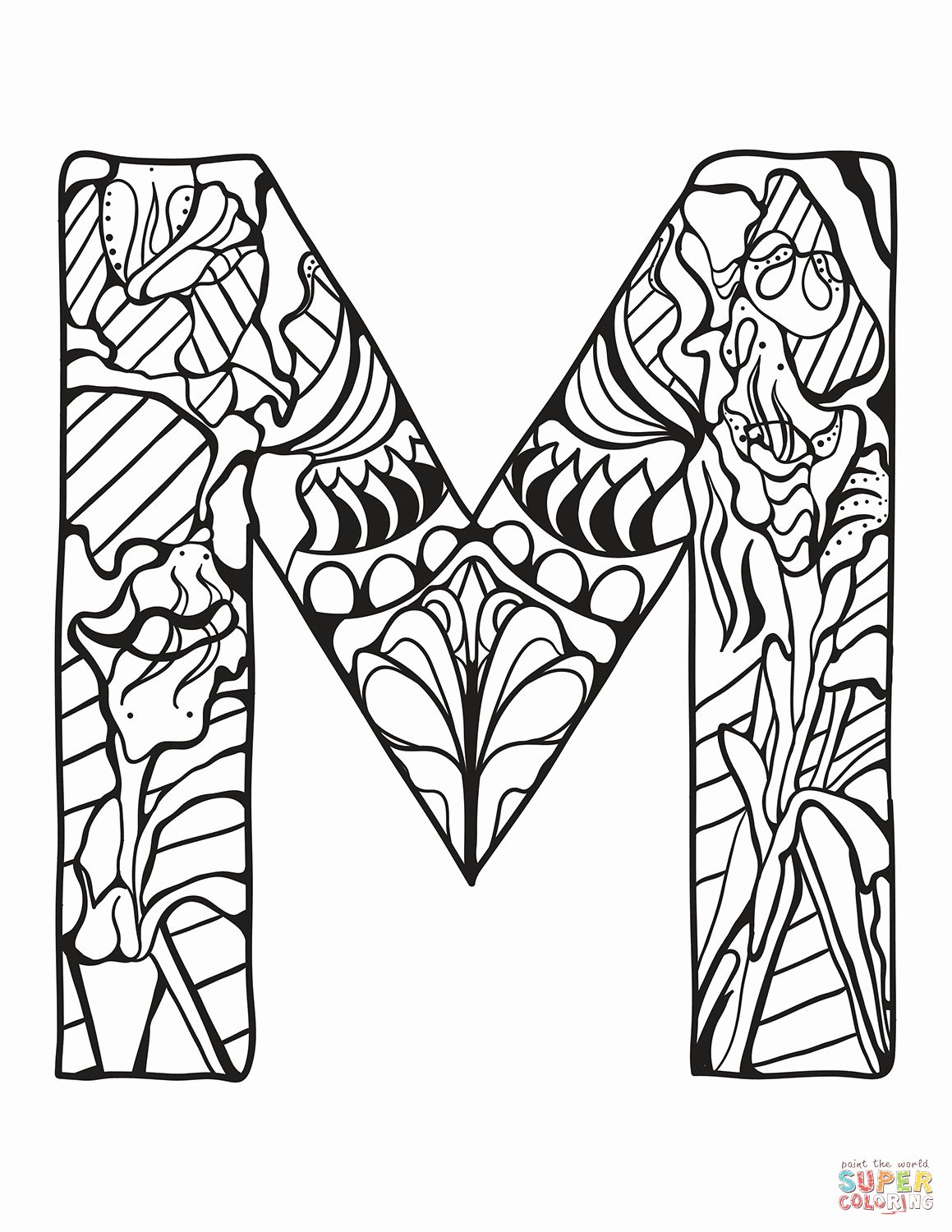 45 M Coloring Pages 15