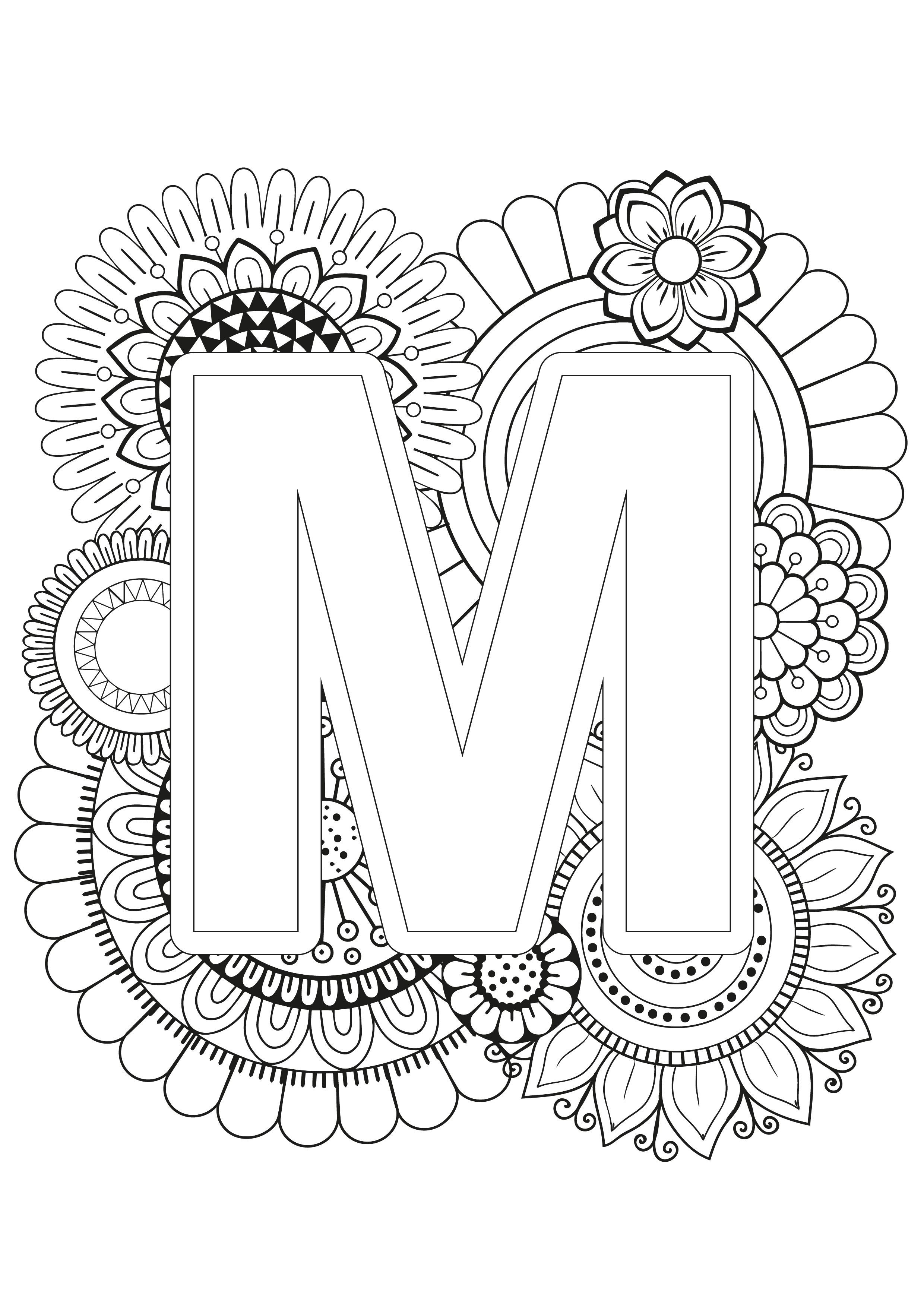 45 M Coloring Pages 17