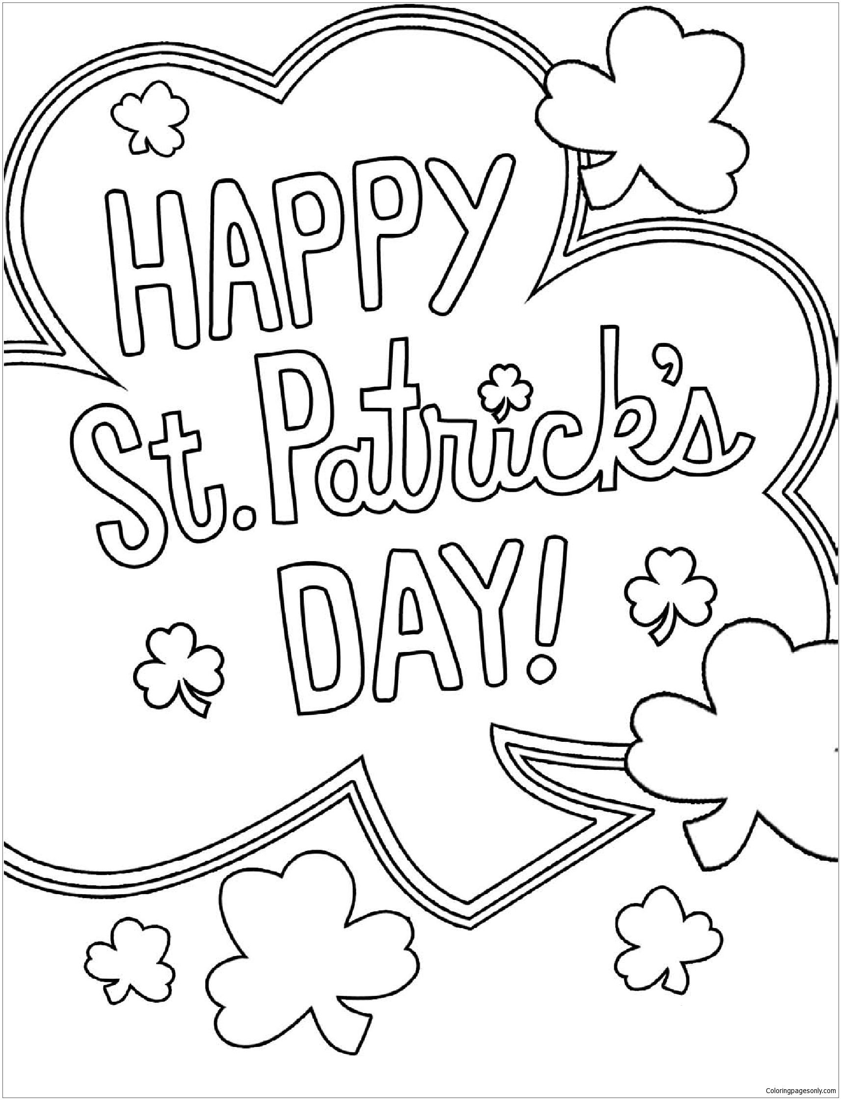 45 St Patrick Day Coloring Pages Free 12