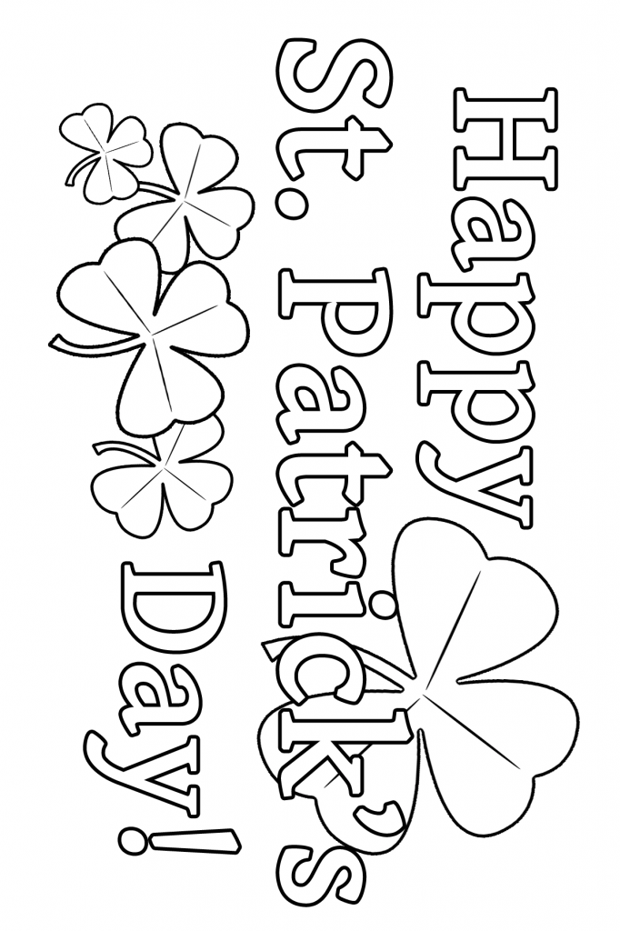 45 St Patrick Day Coloring Pages Free 14