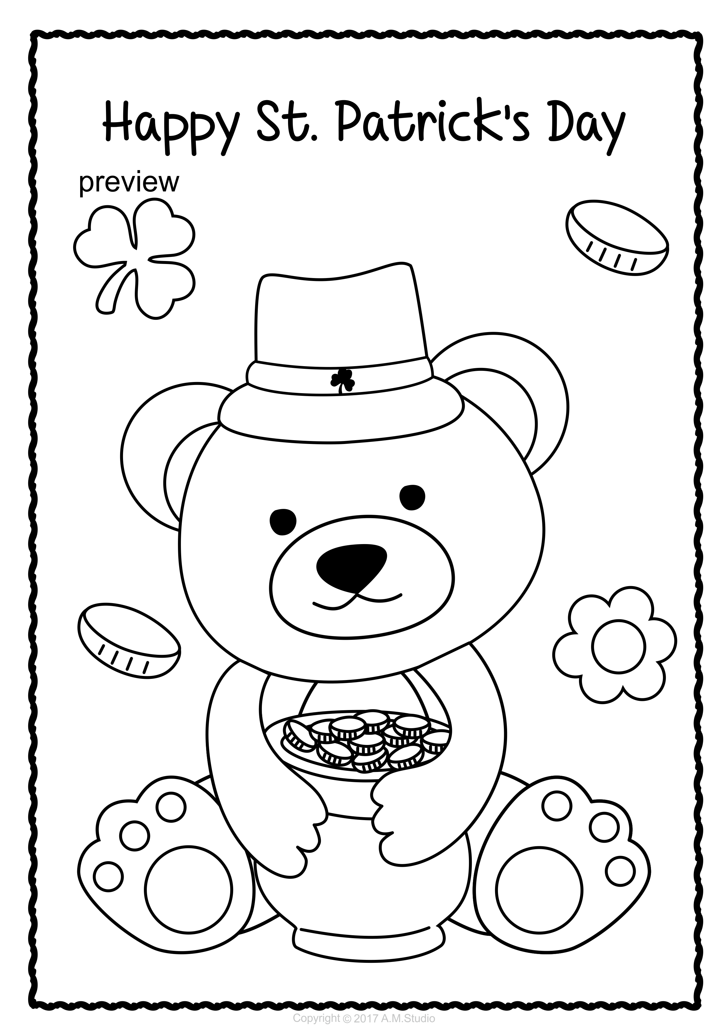 45 St Patrick Day Coloring Pages Free 25